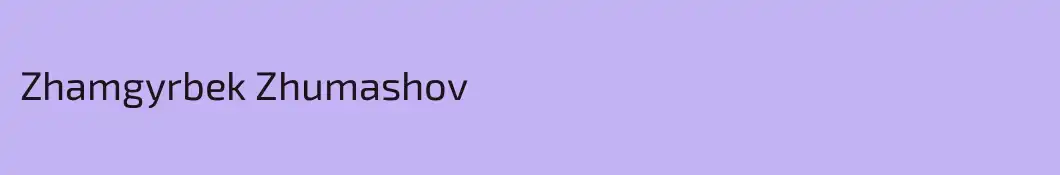 Zhamgyrbek Zhumashov